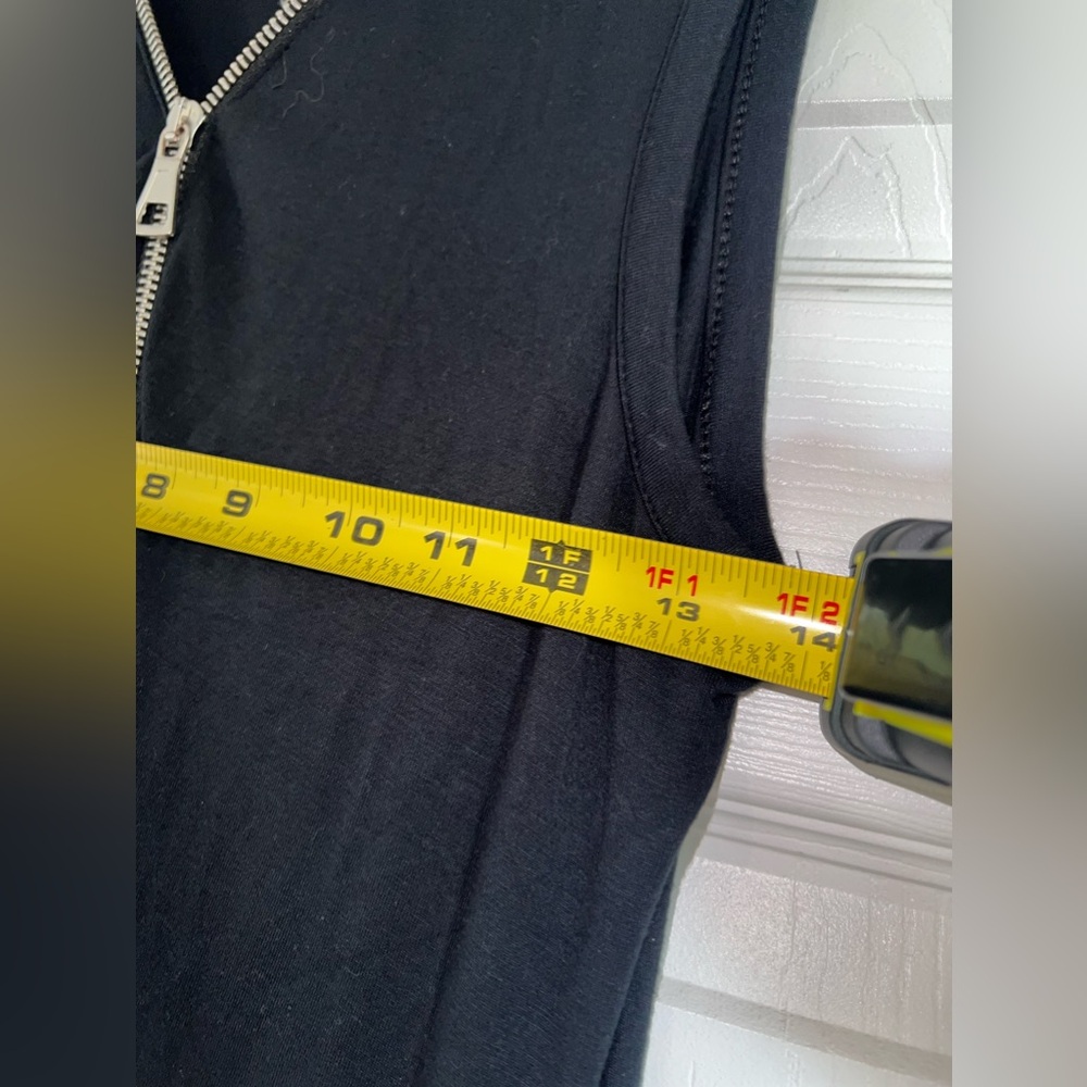 Soft Surroundings Solid Black Maxi Dress With Sil… - image 8